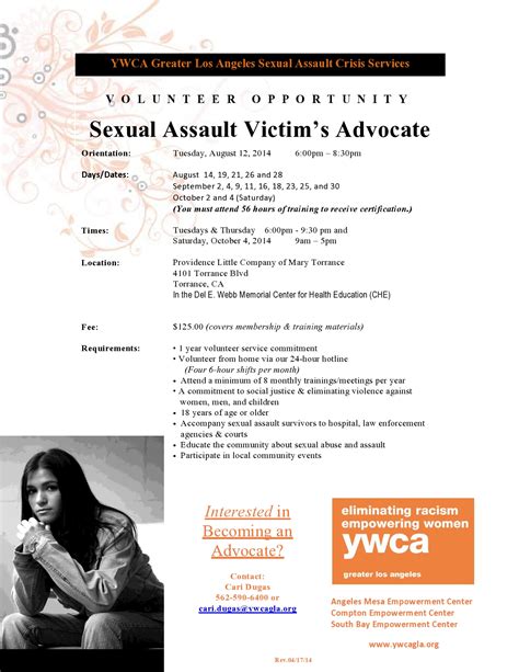 Sexual Assault Victims Advocate Volunteer Orientation