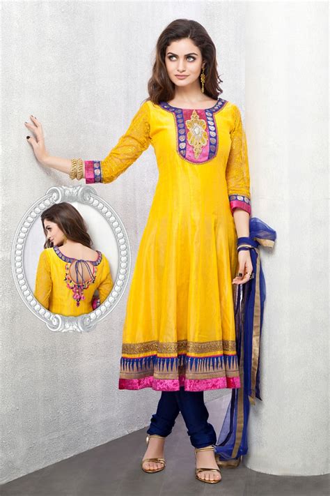 Pink suit orange yellow color combinations sari suits green fashion color combos. Red and Yellow Anarkali Suits - Latest Fashion Today