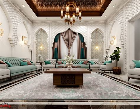 Islamic Moroccan Majlis Design On Behance House Interior Design