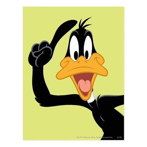 Daffy Duck™ With A Great Idea Postcard Daffy Duck Funny