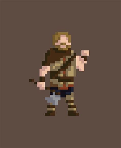 Barbarian Warrior Pixel Art Ipad Case And Skin For Sale By Daniel