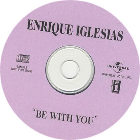 Enrique Iglesias Be With You Japanese Promo Cd Recordable Cd Acetate