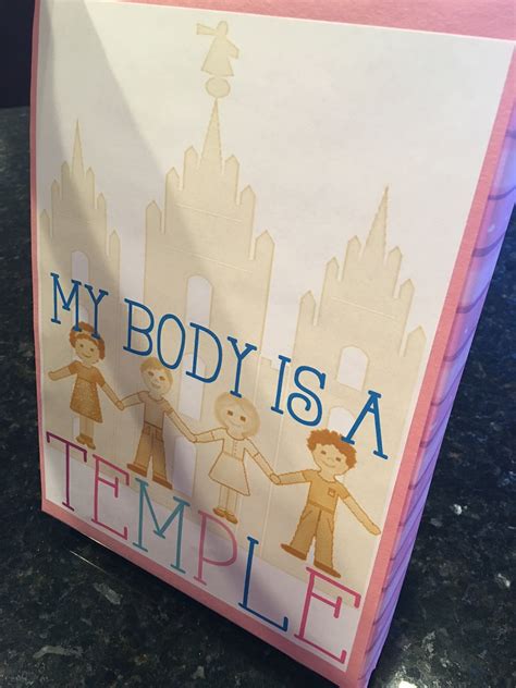 Primary Activity Ideas My Body Is A Temple Learning And Living The