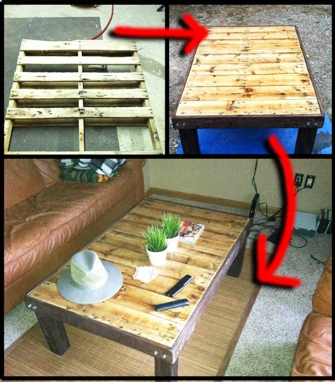 Look at this miniature pallet coffee table that is made of separated pallet slats, and it is having base painted in white while the top planks come in different tons of wood! 10 Cool DIY Pallet Furniture Projects