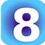 Number 8 Blue PNG SVG Clip Art For Web  Download Icon Arts