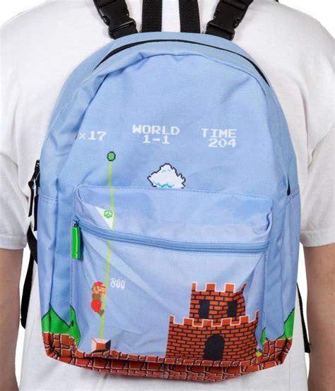 Super Mario Bros Reversible Backpack Turns From Daylight To Castle