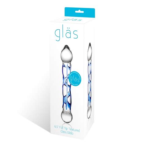 Glas 65 Full Tip Textured Glass Dildo “ Erotosphere