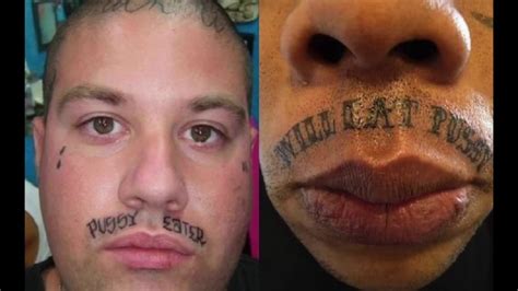 20 Worst Face Tattoos Ever Youtube