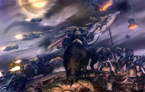 wallpaper chaos the demon space wolves the space wolves warhammer 40k space marines nurgl