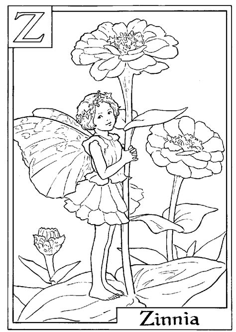 Flower Fairies Coloring Pages