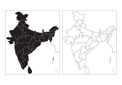 State Map of India Vector 105601 Vector Art at Vecteezy