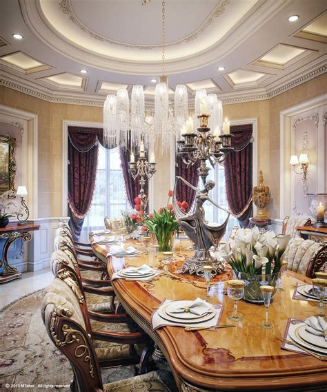 Luxury Villa Dining Room Interior Design Ideas