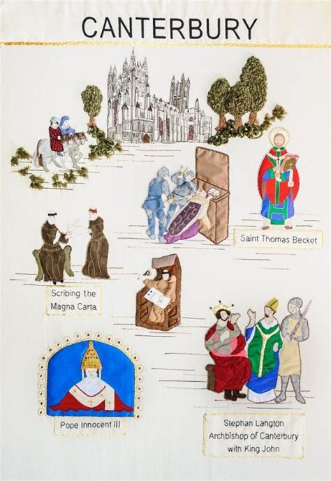 This Embroidered Tapestry Marks 800th Anniversary Of Magna Carta Each Of 12 Panels Tells The