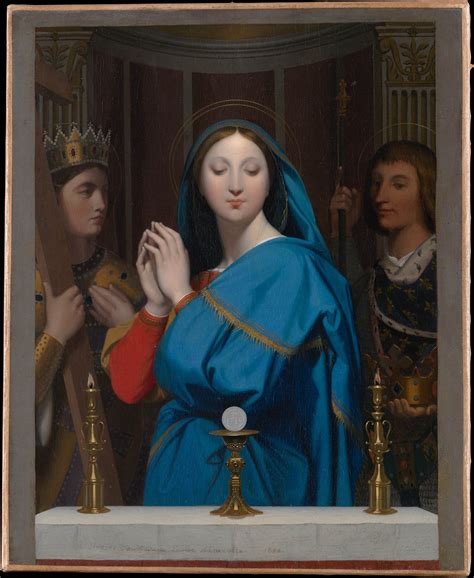 The Virgin Adoring The Host Jean Auguste Dominique Ingres