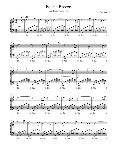 Faerie Breeze Sheet Music For Piano Download Free In Pdf Or Midi