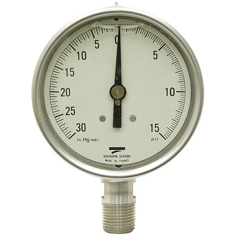 30 Hg 0 15 Psi 4 Lm Lf Gauge Pressure And Vacuum Gauges Pressure