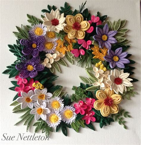 My First Attempt At A Quilled Wreath Quilling Flower Designs Paper Quilling Designs