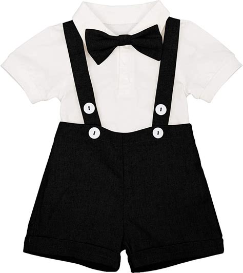 Top 10 Baby Boy Suit Toddler Short Sleeve Rompers Infant Outfit Onesie