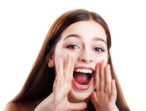 Teen Girl Loud Screaming Stock Image Image Of Person 38329661
