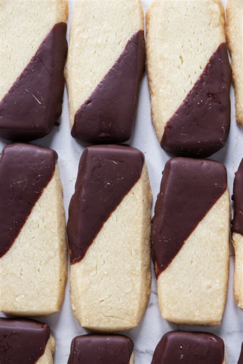 Chocolate Dipped Shortbread Cookies Savor The Best