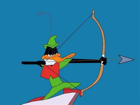 Daffy Duck As Robin Hood With Bow And Arrow By Captainedwardteague On