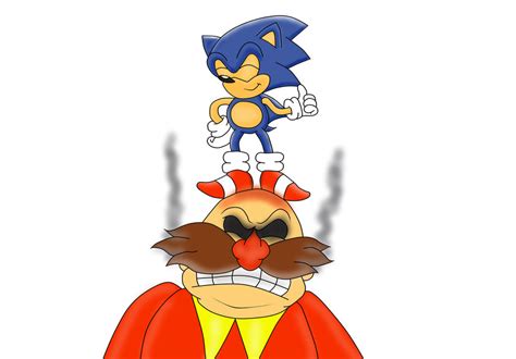 Sonic Always On Top Of Eggman By Classicsonicsatam On Deviantart