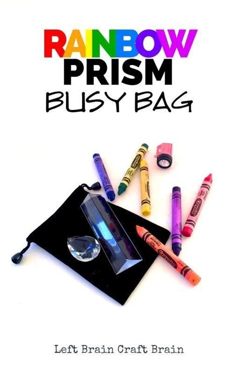 Rainbow Prism Busy Bag Rainbow Prism Brain Craft Rainbow Activities