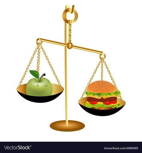 Comparison Weight An Royalty Free Vector Image