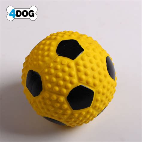 4dog Squeaky Toy Soft Latex Dog Toy Floating Ball For Interactive Fetch