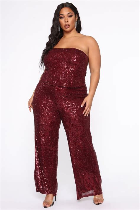 just back in town sequin jumpsuit burgundy fashion nova burgundy jumpsuit sequin jumpsuit