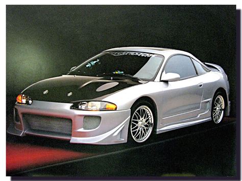 1998 Mitsubishi Custom Modified Eclipse Poster Car Posters