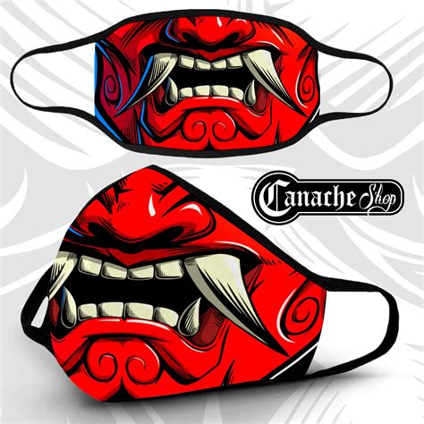 Japanese Warrior Face Mask From Canacheshop Mouth Mask Design Face