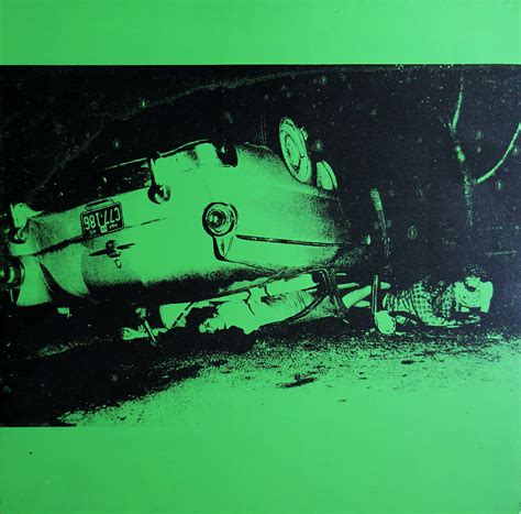 Charles Lutz - Denied Andy Warhol Green Disaster Car Crash Silkscreen