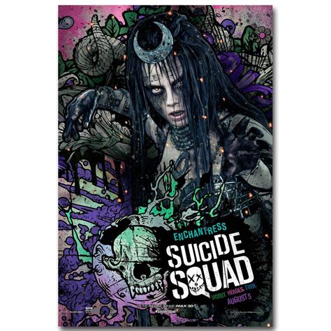 Suicide Squad Superhero Art Silk Poster Print 13x20 24x36 Inch Movie