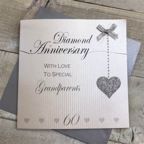 Diamond 60th Anniversary Card For Great Grandparents Husband Etsy