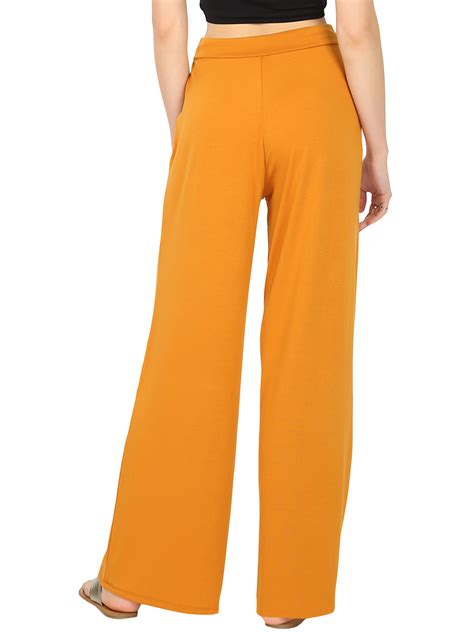 Women And Plus Comfy Stretch Solid Drawstring Wide Leg Lounge Pants Ebay