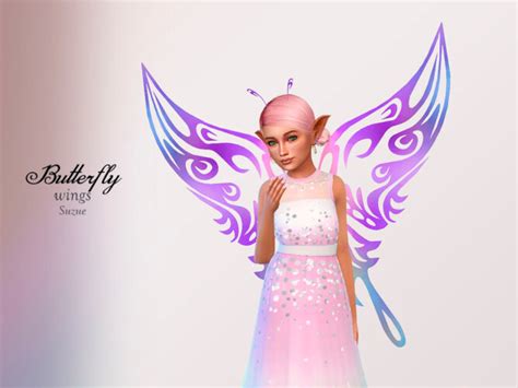 Butterfly Wings Child By Suzue At Tsr Sims 4 Updates