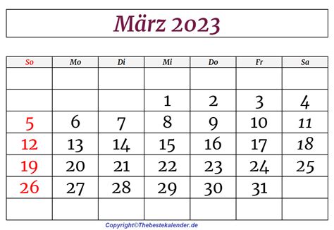 Kalender März 2023 Drucken The Beste Kalender