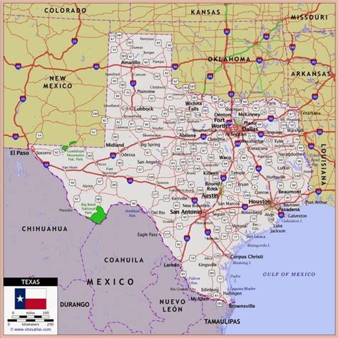 Political Map Of Texas With Cities United States Map