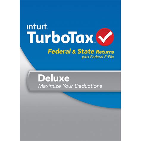 Intuit Turbo Tax Deluxe With State B H Photo Video