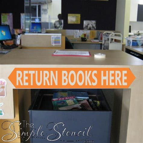 Return Books Here Library Or School Classroom Sign Decal Etsy