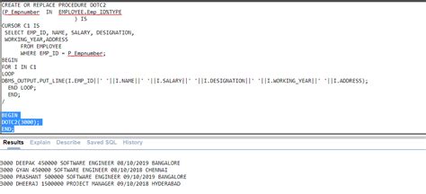 PL SQL Procedure In Oracle Database And Advantages Of Stored Procedures Diksha Oracle Training