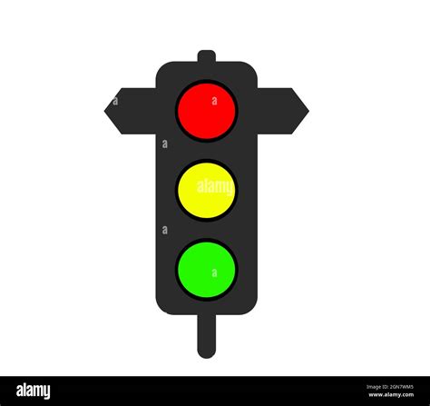 Traffic Light Icon Red Yellow Green Traffic Signal Symbol Stock Vector