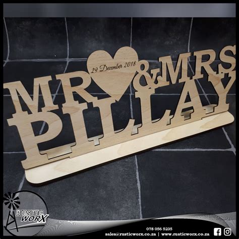 Wedding Mr And Mrs Signs Perfect Addition To Your Main Table