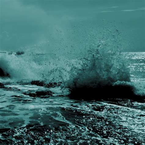 Night Ocean Beach Wave Splash Landscape Ipad Air Wallpapers Free Download