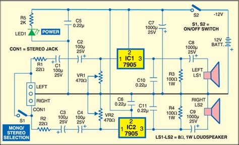 How To Make A Simple Audio Amplifier Circuit Wiring Draw And Schematic