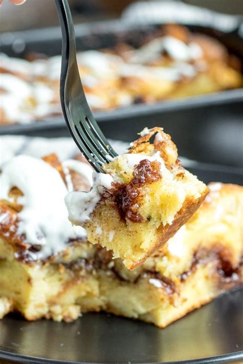 Cinnamon Roll French Toast Casserole Overnight Home Made Interest