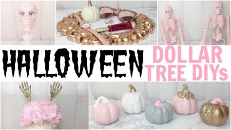 5 Easy And Affordable Halloween Diy Crafts ♡ Dollar Tree