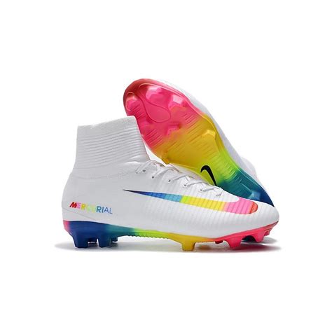 Nike Mercurial Superfly V Fg Acc Mens Boot White Colorful