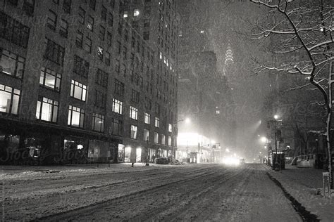 New York Winter Chrysler Building In The Snow By Stocksy